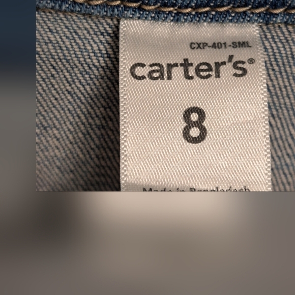 Carter's Denim Button Up Jacket     Size 8 - Picture 7 of 7
